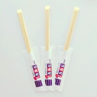 disposable bamboo chopsticks with logo on wrapper